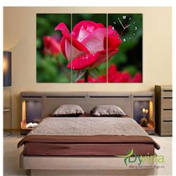 Đồng Hồ Tranh Dyvina 3T3060-73 Nụ hồng