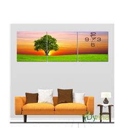 Đồng Hồ Tranh Dyvina 3T4040-32 Thảo nguyên xanh